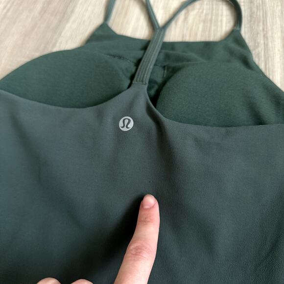 Lululemon Dark Forest Sun Setter Tank Size 4 high neck flow-y tank - Picture 7 of 10